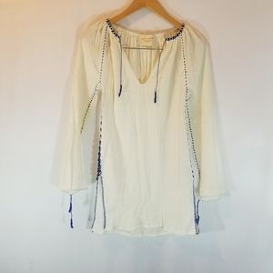 Loomstate Embroidered peasant blouse.